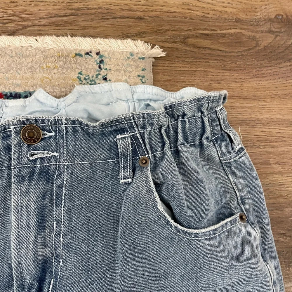 NWT Aaron and Amber Women Vintage High Waisted Blue Jeans Size Large Mom Jeans - Picture 2 of 4